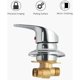 thumbnail image 2 of Carivent Cabina de ducha monomando Grifo de ducha de latón Desviador de salida Grifo mezclador de ducha cromado Conector G1/2" Mezclador de ducha de agua fría y caliente para baño ACTIVE Biensenido a ACTIVE, 2 of 5
