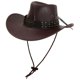thumbnail image 2 of Moda de sombrero de vaquero cómodo con de jazz de borde de ancho para de viajes Marrón, 2 of 8