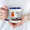 thumbnail image 5 of CafePress - USS Saratoga CV 60 Mugs - 11 oz Ceramic Mug - Novelty Coffee Tea Cup, 5 of 6