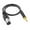 Black, variant on AOOOWER 3.5mm To XLRs Male Balanced Cable Metal Housing Construction Supports 48V Phantoms Power Microphones Systems