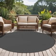 thumbnail image 4 of Dark Gray 5FT Round Area Rugs for Living Room Solid Color Ultra-Thin Non-Slip Round Rugs Machine Washable Low Pile Circle Carpet for Bedroom Kitchen Nursery, 4 of 9