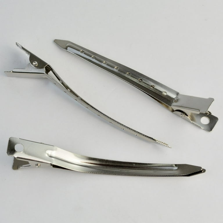 Duck Bill Clips, 3.5 Inches Rustproof Metal Alligator Curl Clips