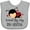 AC-Heather Grey, variant on Inktastic Little Sister Ladybug Girls Baby Bib
