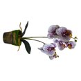 thumbnail image 3 of Artificial en maceta flor de orquídea simulación floral decoración tela orquídea falsa con maceta, púrpura seitruly HA7708-03B, 3 of 6
