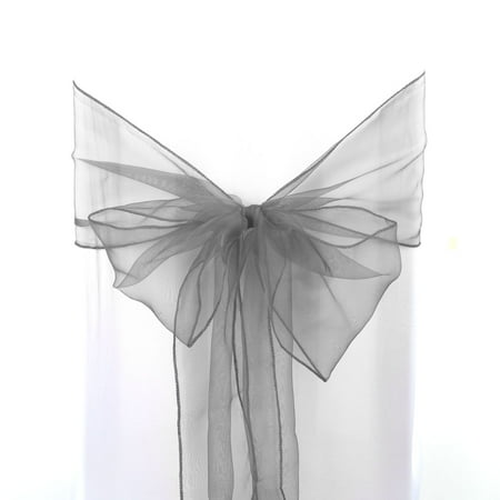 10pcs Organza Sashes Chair Cover Bows Fuller Bow For Wedding Decor