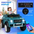 thumbnail image 4 of JOYLDIAS 12V Kids Ride on Car 3 Speeds Licensed Mercedes-Benz Electric Toy w/ Bluetooth, Remote Control, LED Lights (Blue), 4 of 11