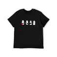 thumbnail image 2 of Cute  Band Graphic T-Shirt - Funny Musical Phantom Cotton Tee with Cartoon Band Playing Guitar Drums for Men Women Casual Daily Wear, 2 of 9