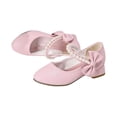 thumbnail image 4 of XinghaiYIDE Girls Elegant Low-Heel Dress Shoes, Bowknot 2026 Pumps for Toddler/Little Kid/Big Kids, Formal Party/Wedding/Performance Princess Heels, Non- Comfortable Footwear for Ages 5-12 Red, 4 of 7
