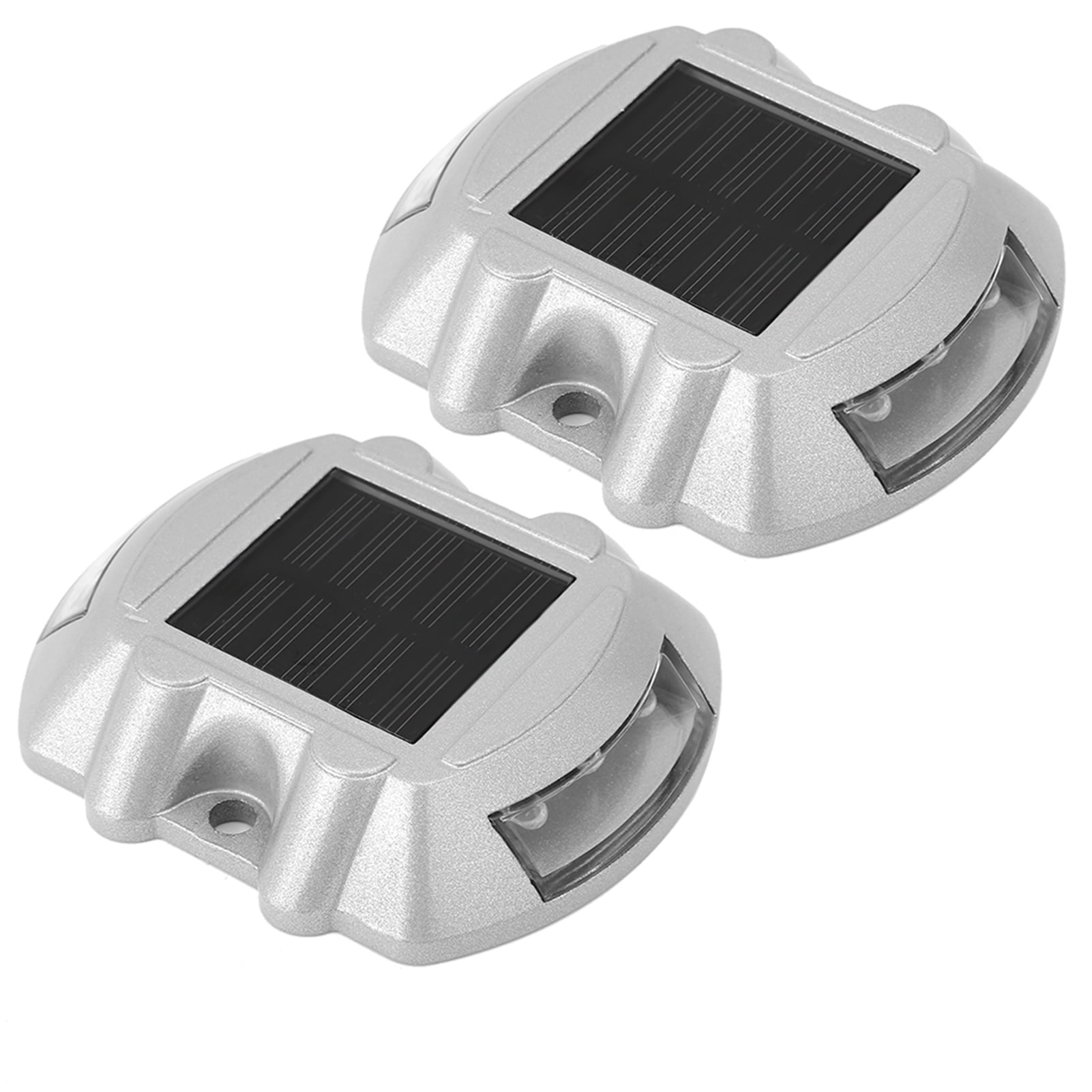 Solar Ground Lights, LED Ground Lights, White Reflective Sheet Functional Travel For Car Driving