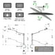 thumbnail image 5 of Soporte para Monitor y Laptop viozon Negro Ajustable 2 en 1 para Escritorio, 5 of 7