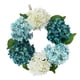 thumbnail image 5 of Guirnalda de flores artificiales de hortensias estilo europeo, azul y blanco Azul+Blanco, 5 of 9