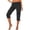 Black, variant on MLQIDK Capris for Women Trendy Summer Drawstring Lounge Pants Knee Length Elastic Waist Light Weight Pants Dressy Casual Cargo Capris with Pockets Dark Green L