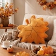 thumbnail image 6 of Cadancy Fall Decor Maple Leaf Throw Pillow Cushion Autumn Harvest Decorative Plush Soft Seasonal Home Decor Couch Sofa Bed Living Room Thanksgiving Farmhouse Festival Gift, 6 of 7