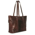 thumbnail image 4 of Jack Georges Voyager Hand-Stained Buffalo Leather Shopper Tote #7803 (Brown), 4 of 7