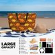 thumbnail image 5 of Fotbe Dinosaurs and Leaves Bolsa de Viaje para Playa - Resistente al Agua, Bolsa Tote de Gran Capacidad y Ligera con 7 Bolsillos para Mujeres y Hombres, 5 of 7