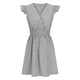 thumbnail image 2 of Vestido de Verano para las Mujeres Casual Rayas Manga Corta Cuello en V, Vestido de Poliéster de Moda para la Playa Y Diario, 2 of 6