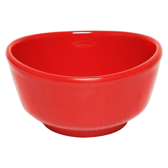 Excellante 11 oz., 4 1/2" x 2 1/4" Bowl, Pure Red Extra Heavy Weight Melamine Dinnerware Collection, Comes In Dozen