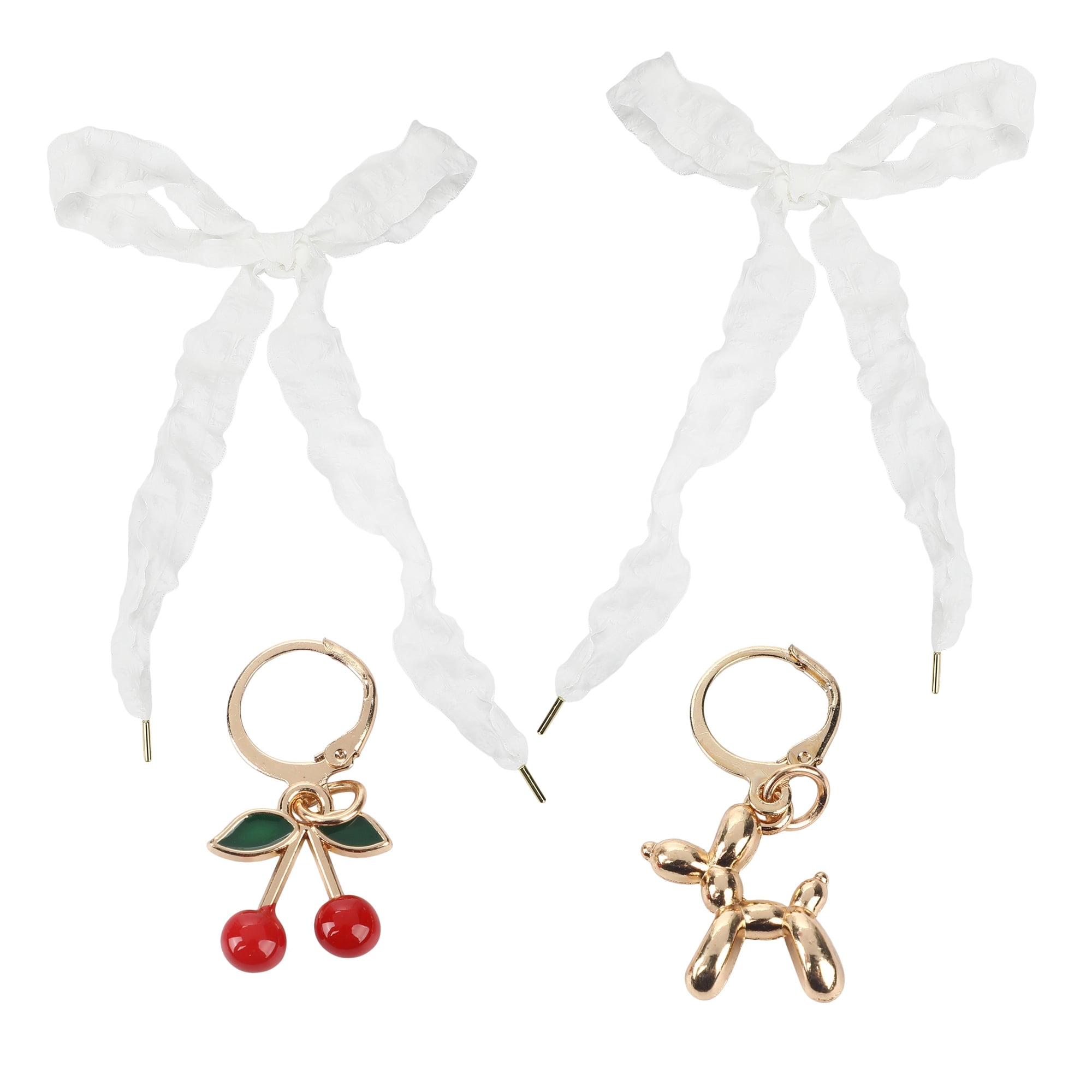 Packed Party Party Animal Shoe Lace Charm Set with Ruffle Laces