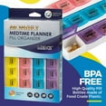 thumbnail image 6 of Monthly Pill Organizer - 28 Day Monthly Pill Planner to Separate Pills & Vitamins Week to Week, Travel Medication Reminder Daily Monday to Sunday Compartments, 6 of 9