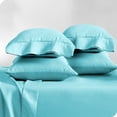 thumbnail image 1 of Bare Home Premium 1800 Ultra-Soft Double Brushed Microfiber Pillowcase Bulk Pack, Standard, 4 Pack, Aqua, 1 of 5