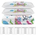 thumbnail image 2 of HAHDAXIA Mermaid Bedding Solid Comforter Set for All Seasons 3 Pieces(1 Comforter+2 Pillowcases) Soft Microfiber Bedding Set Queen(90"x90"), 2 of 7
