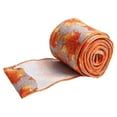 thumbnail image 4 of Orange Pumpkin Ribbon Autumn Harvest Overlock Ribbon 180 Inches of Craft Ribbon, 4 of 11