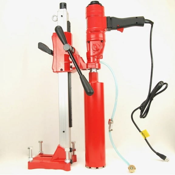 BLUEROCK 4Z1WS 2-Speed 110v 2-Speed Concrete Core Drill with Rig Stand