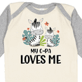 thumbnail image 4 of Inktastic Zebra My G-Pa Loves Me Boys or Girls Long Sleeve Baby Bodysuit, 4 of 5