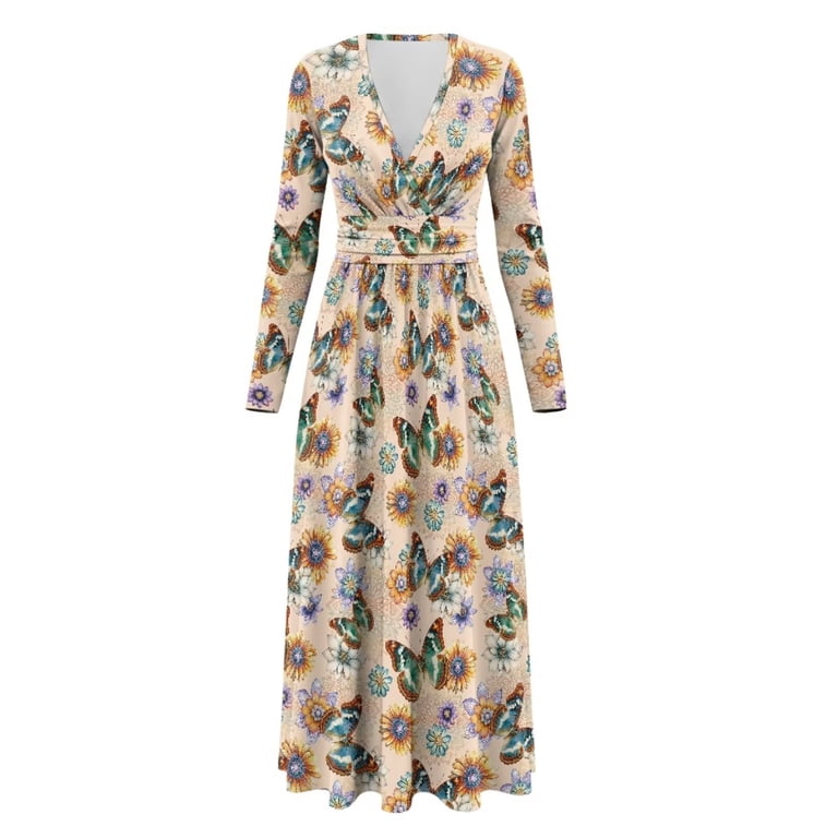 long sleeve sunflower dress Girls Sunflower French Terry Dress