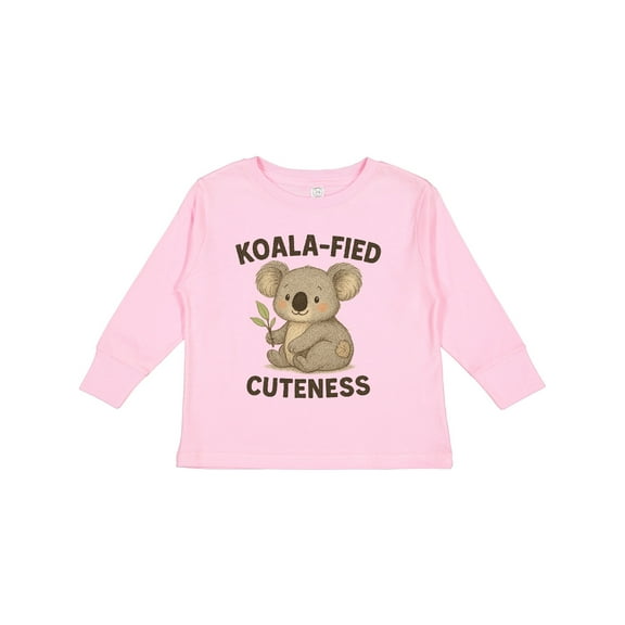 Inktastic Adorable Koala-fied Cuteness Baby and Kids Boys or Girls Long Sleeve Toddler T-Shirt