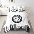 thumbnail image 2 of Erosebridal 7 Pcs Comforter Set Full Size,Basketball Bed in a Bag with Flat Sheet and Fitted Sheet and Adults,Sports Bedding Set with Pillowcase and Sham,Utah, 2 of 5
