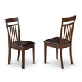 thumbnail image 2 of East West Furniture Milan 6-piece Traditional Wood Dinette Set in Mahogany, 2 of 3