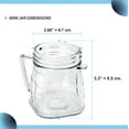 thumbnail image 3 of Replacement Mini 1-cup Clear Plastic Jar by CarterTM, fits most Oster Blenders (2 Pieces), 3 of 7