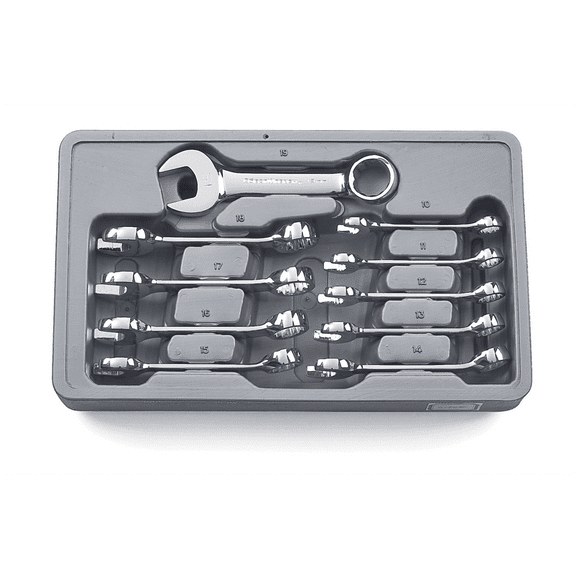 10 Piece Stubby Wrench Set 10-19MM