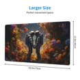 thumbnail image 2 of Kdxio Romantic Flower Astronaut Couple Print Large Gaming Mouse Pad,Non-Slip Base,Water Resist Keyboard Pad for Gamer,Office & Home,29.5 x 15.8 in, 2 of 6