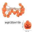 thumbnail image 3 of Halloween Pumpkin String Lights, 4.9FT 10 LED Pumpkin Lights for Halloween Decorations, Battery Operated, Orange Jack-O-Lantern for Fall, Backyard, Party, Porch, Tree(Mini Pumpkin), 3 of 6
