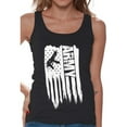 thumbnail image 1 of Awkward Styles American Flag Army Women Tank Top I'm American USA Army Women Shirt Love USA Retro USA Army Tank for Women 4th of July Party USA Army Women Top Patriotic Gifts, 1 of 4
