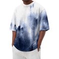 thumbnail image 1 of Summer Men's Popular T-shirt Printed Round Neck Short Sleeve T-shirt, 1 of 5