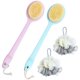 thumbnail image 1 of Cepillo corporal, cepillo corporal para baño, cepillo para la espalda ducha, 2 cepillos. Diseño con mango largo doblado ayuda a limpiar la espalda. Con 2 bolas de baño, 1 of 4
