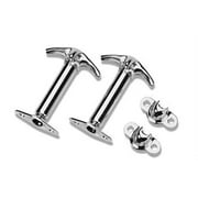 Bestop 51294-00 Chrome Finish Hood Latch Setï¿½for 1942-1995 CJ & Wrangler (pair -