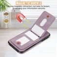 thumbnail image 3 of for iPhone 15 Case with Card Holder Kickstand Crossbody Strap, PU Leather Wallet Case with Magnetic Closure Heavy Duty Protective Flip Cover for iPhone 15 for Men Women, Purple, 3 of 9
