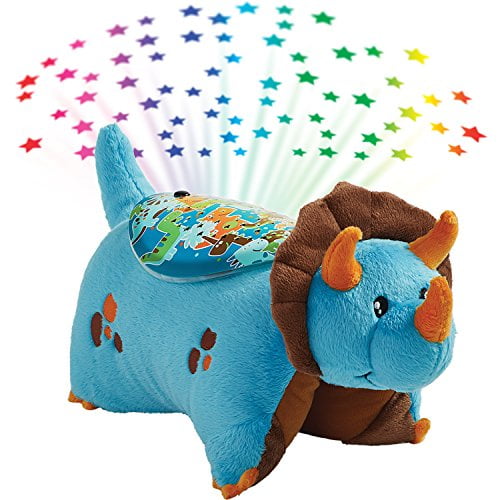 Pillow Pets Sleeptime Lites Dinosaure Bleu Peluche Animal en Peluche Veilleuse