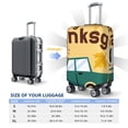thumbnail image 5 of Fotbe Happy Thanksgiving Day Luggage Cover Protector,Suitcase Protector,Scratch and Dirt Resistant,Fits 18-32 Inch Luggage-Large, 5 of 8