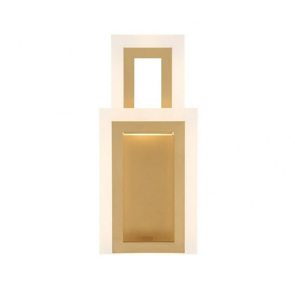 20W 1 Led Wall Sconce in Contemporary Style-16 inches Tall and 4 inches Wide-Gold Finish Bailey Street Home 79-Bel-5037551