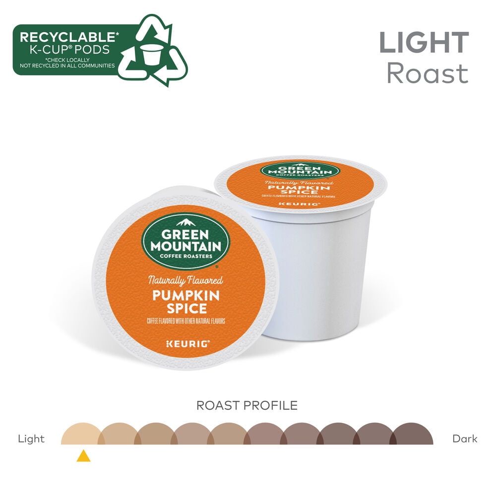 Coffee, Pumpkin Spice, K-Cup Pods, Light Roast Coffee, 48 Count