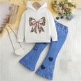 thumbnail image 2 of Hessimy Toddler Boys Girls Spring Summer 2Pcs Long Sleeve Soft Soft Fabric Sleepwear Pajamas Tops Pants Casual Homewear, Breathable Soft Fabric, 3M-12Y(Beige,2-3 Years), 2 of 3