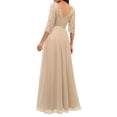 thumbnail image 4 of XIYON Dresses For Women Elegant Long Casual Dress With Lace Panels Waist Defining Formal Gown For And Evening Events Going Out Dresses, 4 of 6