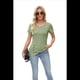 thumbnail image 3 of Blusas Lisas de Cuello Redondo y Corta para Mujer, 2025, Nuevas Blusas Sueltas de Verano, Lindas, , Talla M, 3 of 10