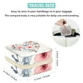 thumbnail image 5 of Valentine's Day Decorative Square Travel Portable Jewelry Display Box - Earring Organizer, Necklace and Bracelet Storage Case for Girls and Women, 5 of 6
