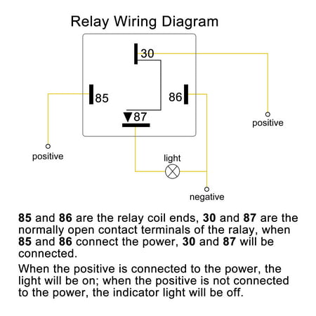 Relay 4 Pin Wires W Harness Socket